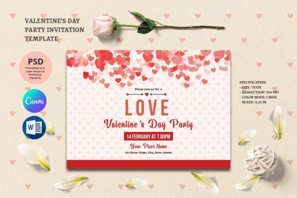 Download Valentines Day Party Invitation - Premium Resources